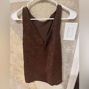 Small brown vintage tank